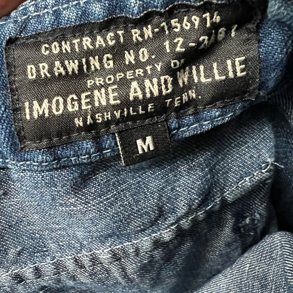 Imogen+ Willie Blake military trouser in washed indigo - Picture 3 of 5